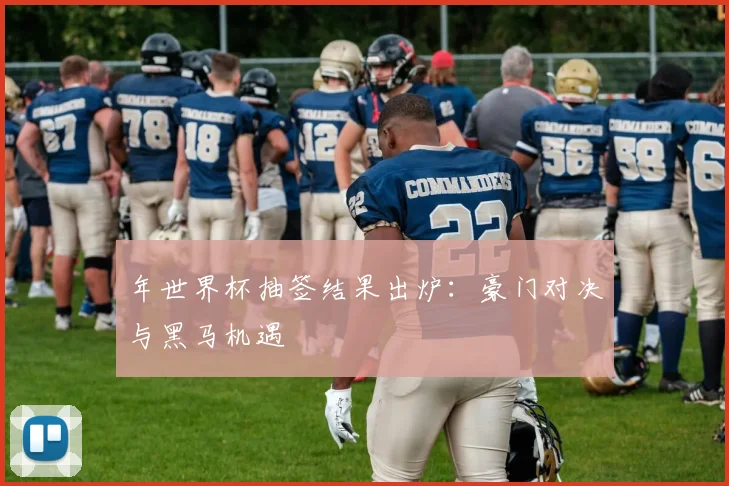 年世界杯抽签结果出炉：豪门对决与黑马机遇